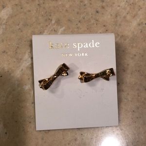 Never worn Kate Spade bow earrings